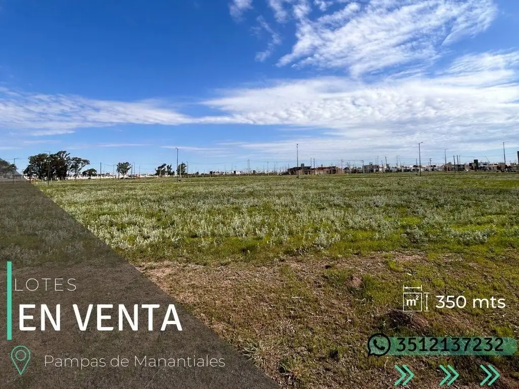 LOTE RESIDENCIAL - PAMPAS DE MANANTIALES