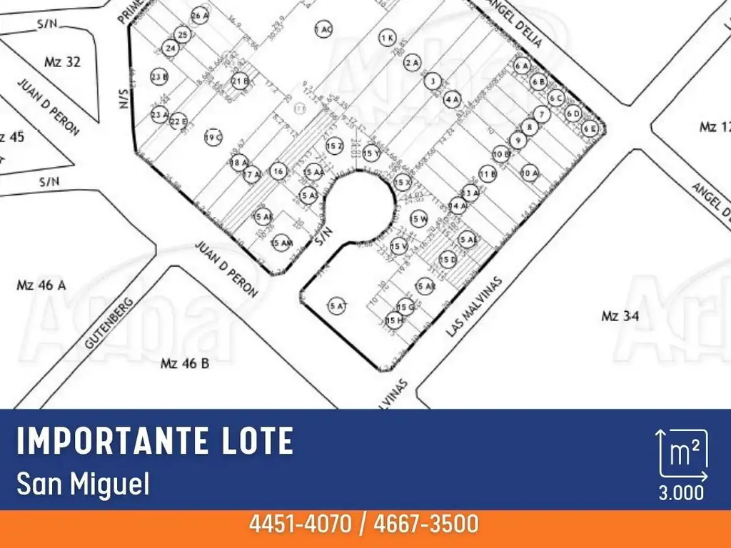 Lote - Venta - Argentina, San Miguel - Angel Delia 2647