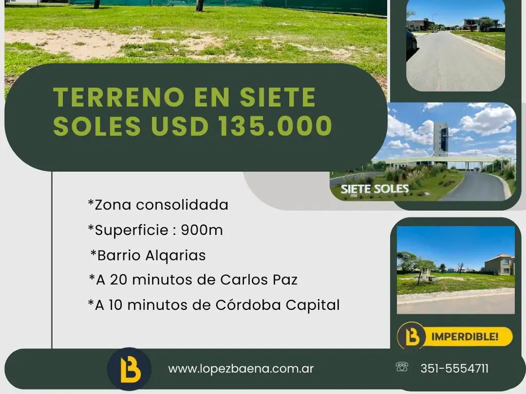 Terreno en Venta en Siete Soles posesión inmediata