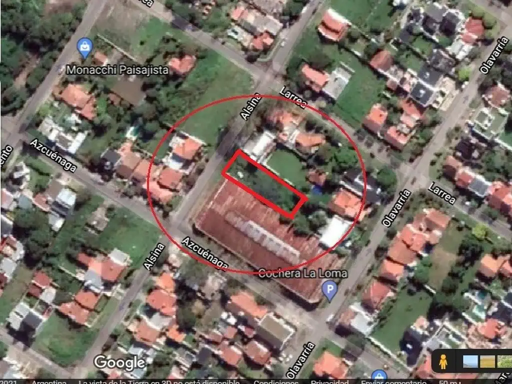 Mar del Plata Lote en San Carlos - Alsina e/Larrea y Azcuenaga - 17.32 x 43.30 m. Vereda sol