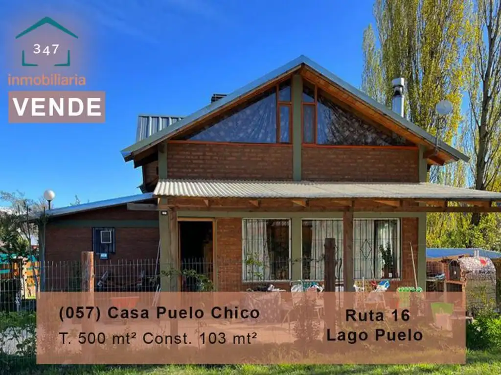 (057) Casa en Loteo Puelo Chico, en Lago Puelo