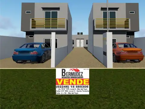 Venta Dúplex 3 Ambientes Al Frente En Mar Del Tuyu Calle 7 Entre 66 Y 67 N°6739