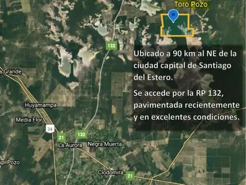 En venta campo en Clodomira - La Banda - Santiago del Estero