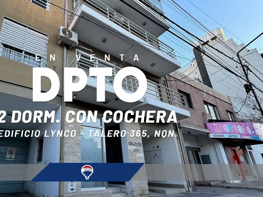 VENTA DEPARTAMENTO DOS DORMITORIOS CON COCHERA