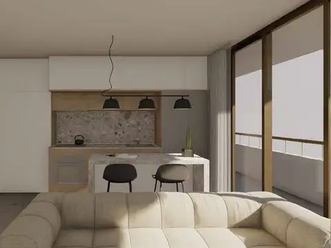 Departamento 2 ambientes con 1 baño