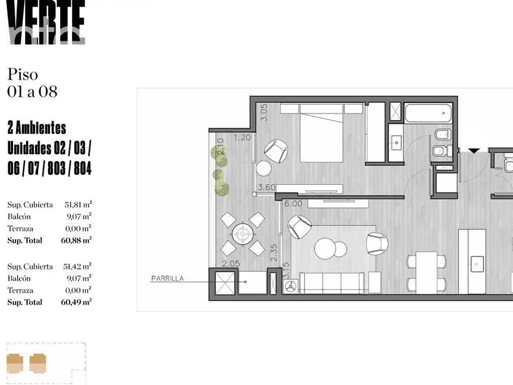 Departamento - Colegiales