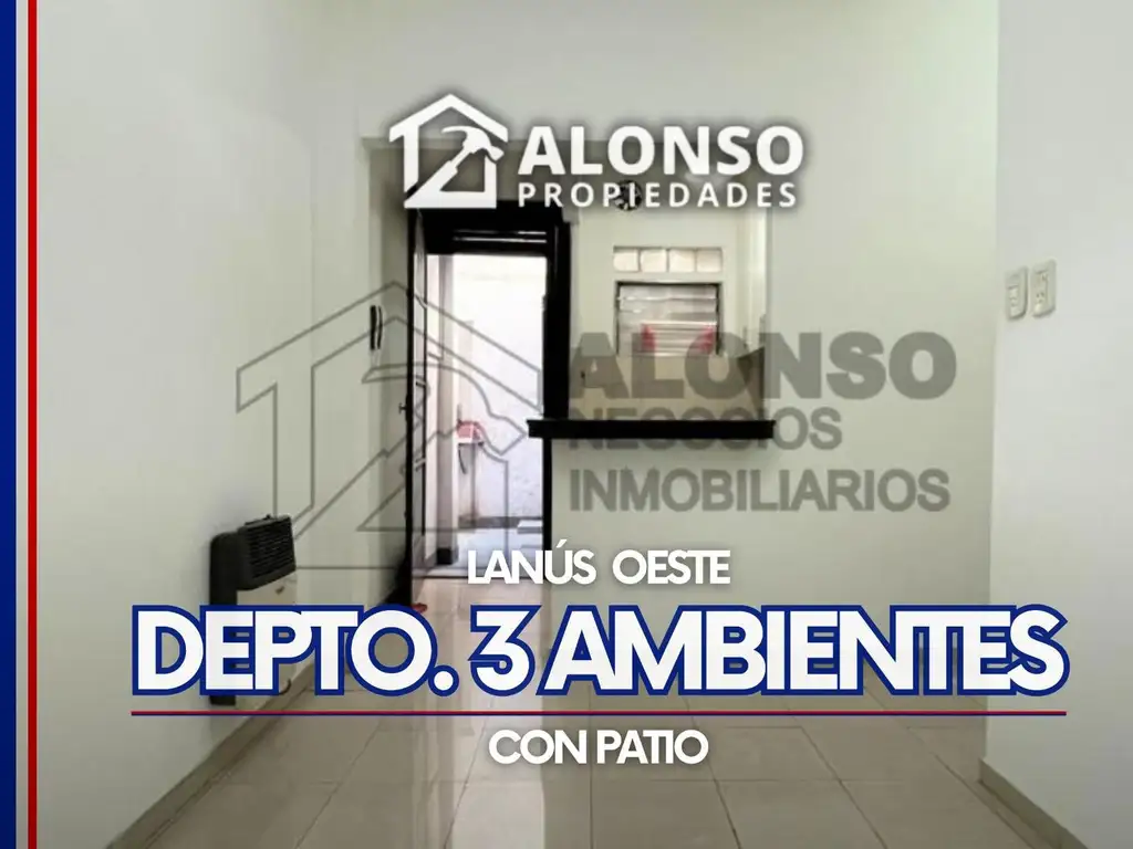 DEPTO 3 AMBIENTES EN VENTA EN LANUS OESTE