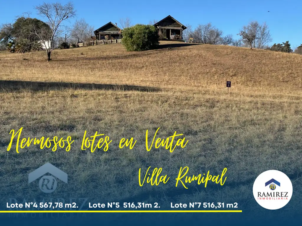 HERMOSOS LOTES EN VENTA EN VILLA RUMIPAL