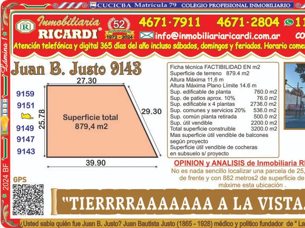 TIERRAAAAAAAAAAAAA A LA VISTA - Importante parcela 882 m2