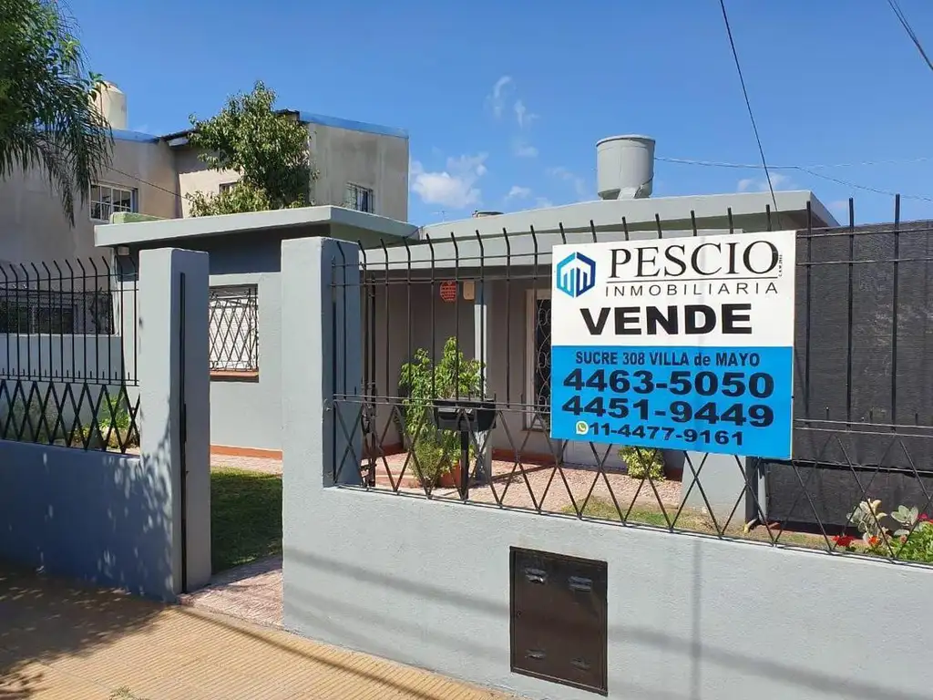 CASA EN VENTA DE 3 AMBIENTES CON PILETA EN VILLA DE ,MAYO