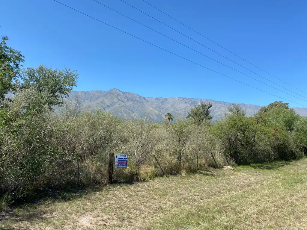 Lote esquina sobre ruta 14, San Javier - valle de Traslasierras