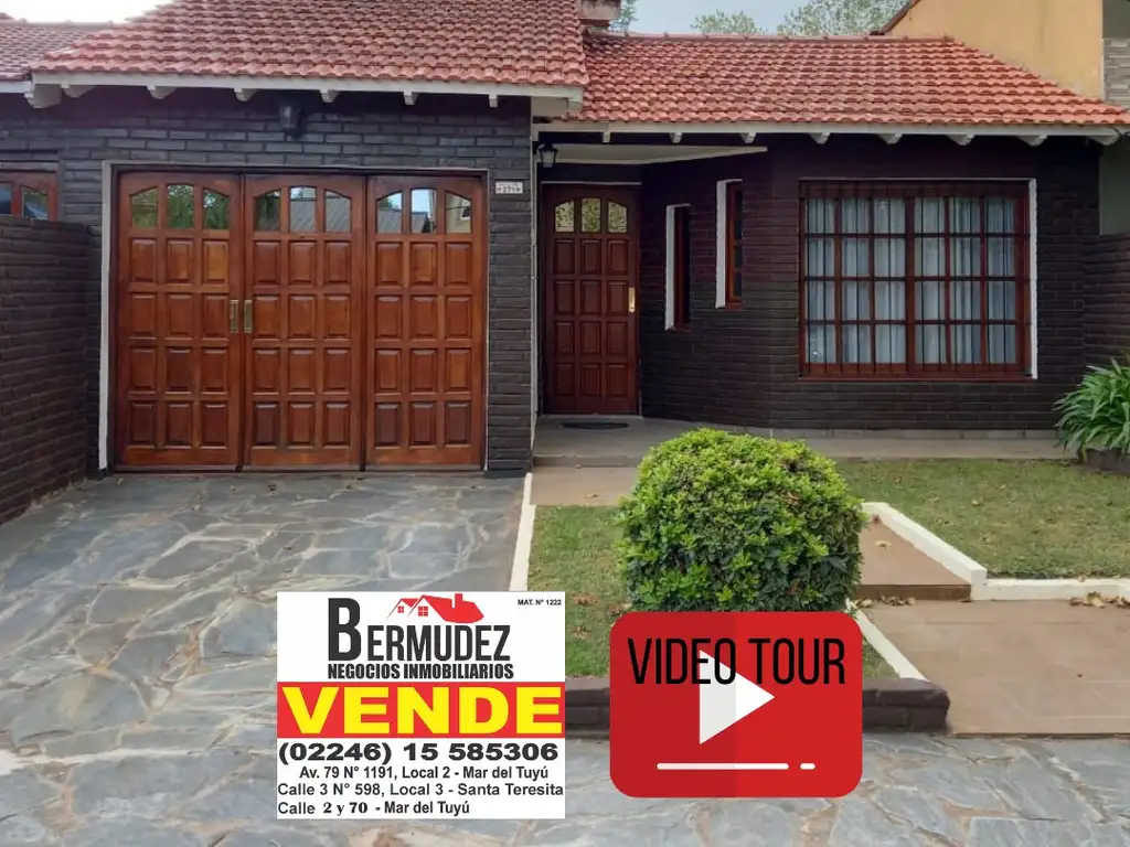 Casa de 4 amb en zona Golf de Santa Teresita. Calle 129 e/ 103 y 104. Solida construcción