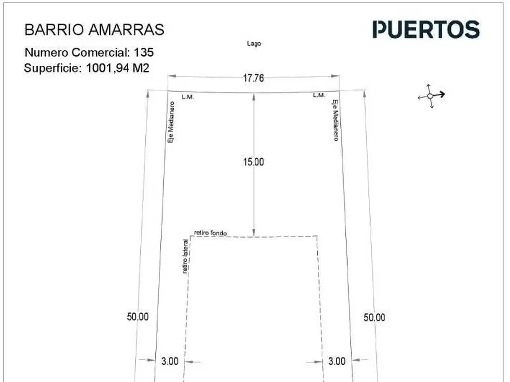 Terreno en venta Amarras Puertos laguna listo para construir