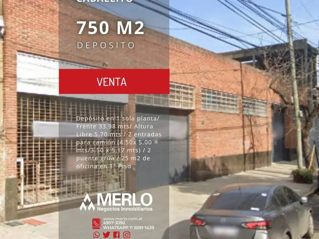 Depósito 750 m2 en Caballito