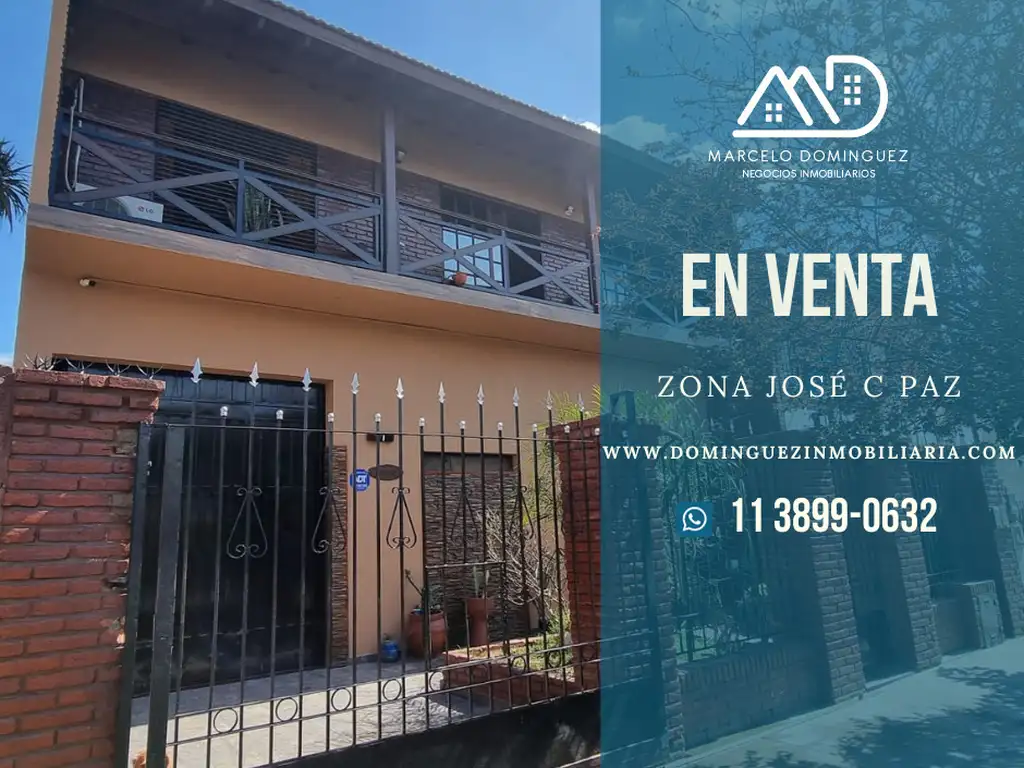 CASA TIPO CHALET EN VENTA ZONA JOSÉ C PAZ