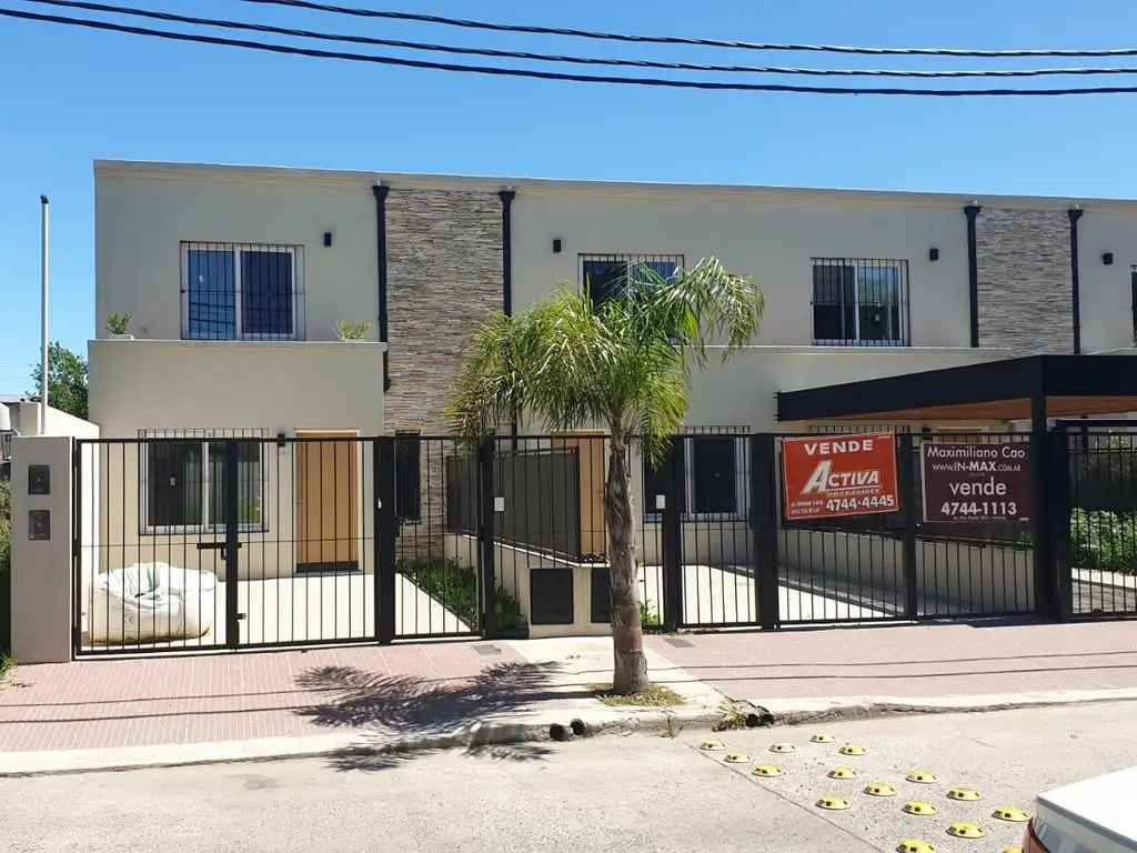 VENTA DUPLEX  3 AMBIENTES  A ESTRENAR. JARDIN  PARRILLA  VICTORIA. SAN FERNANDO