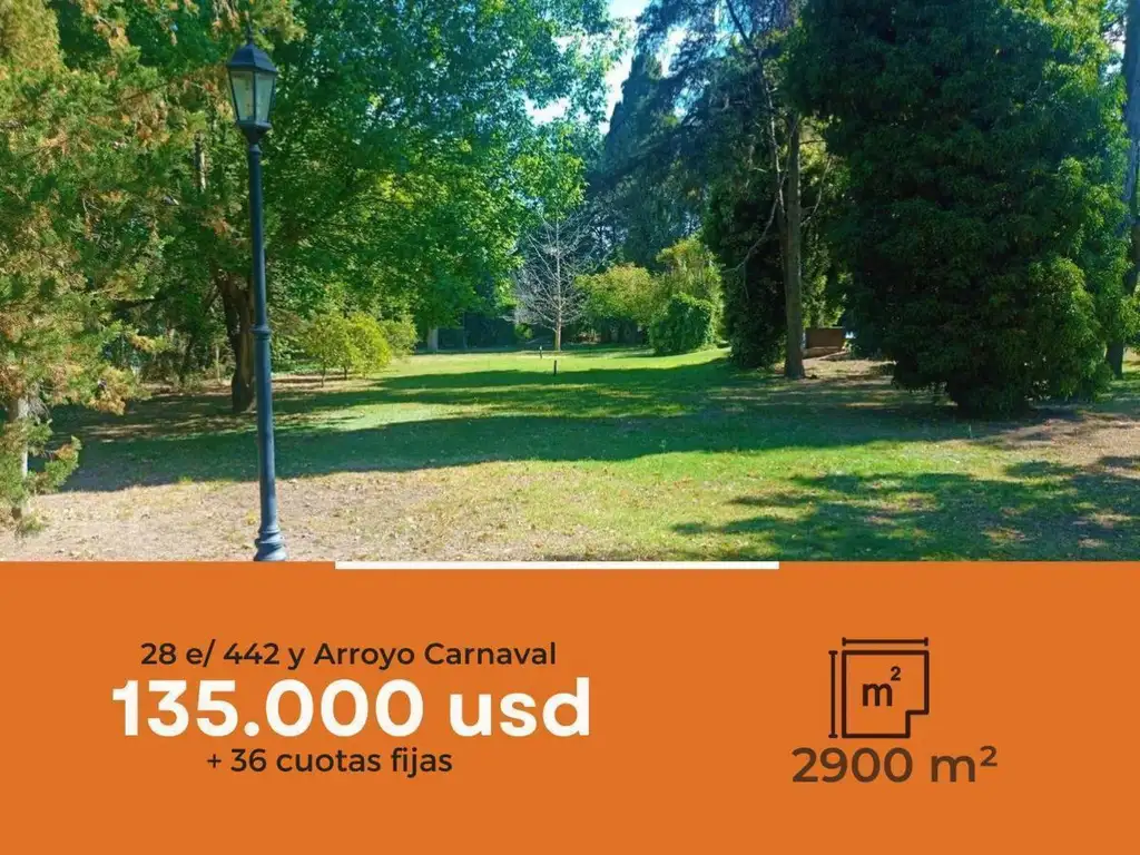 Terreno en venta - 2900mts2 - City Bell [FINANCIADO]