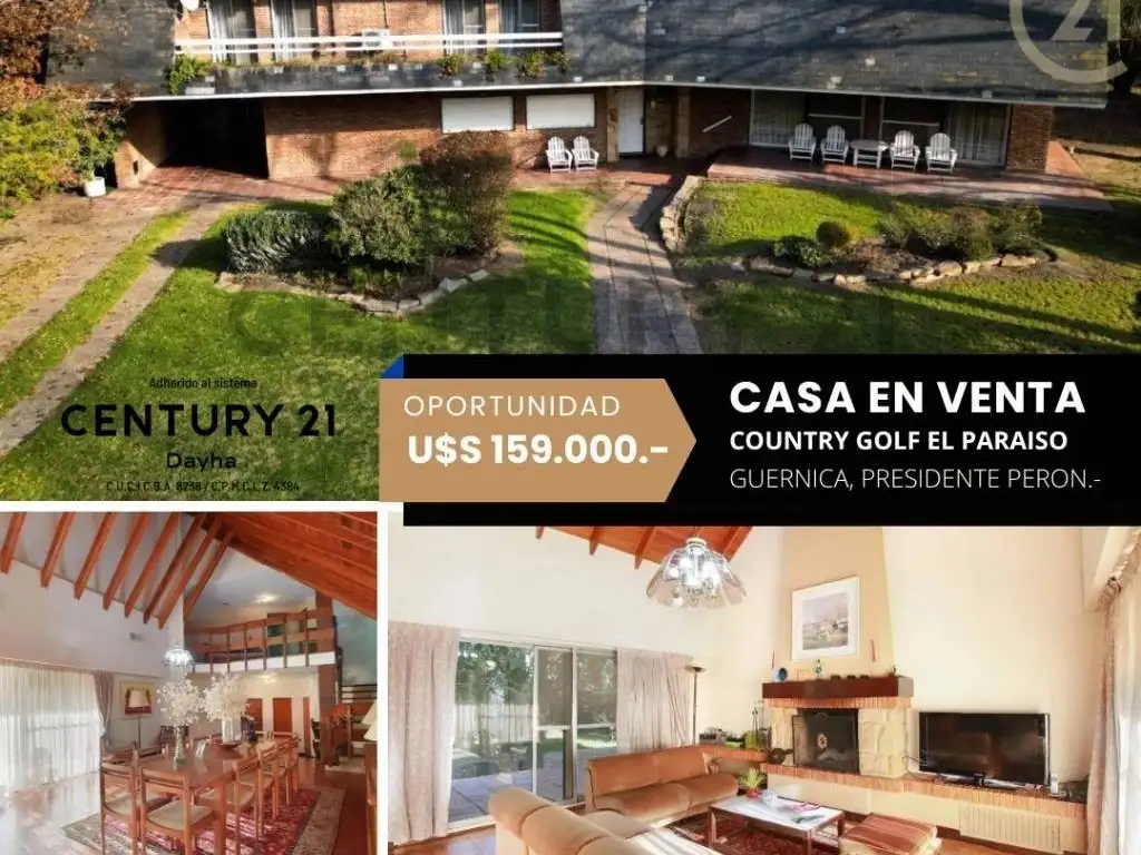 VENTA CASA 6 AMB - COUNTRY CLUB EL PARAISO - GUERNICA