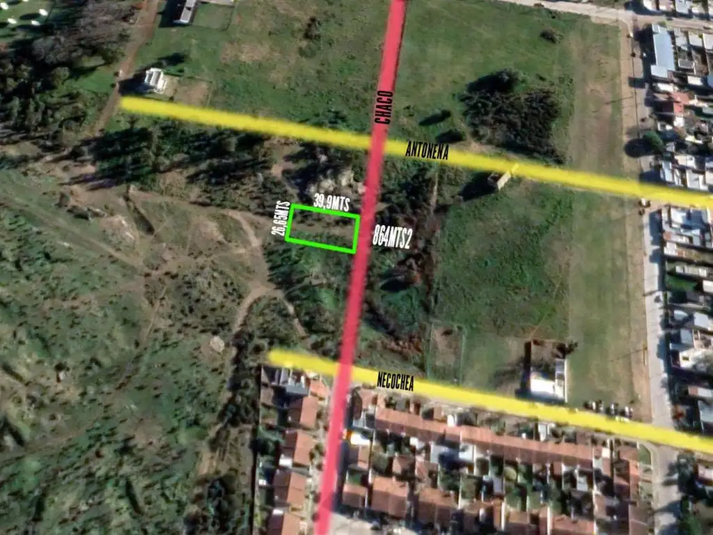 Terreno en venta - 25,65 x 39,9mts - 864mts2 - Tandil