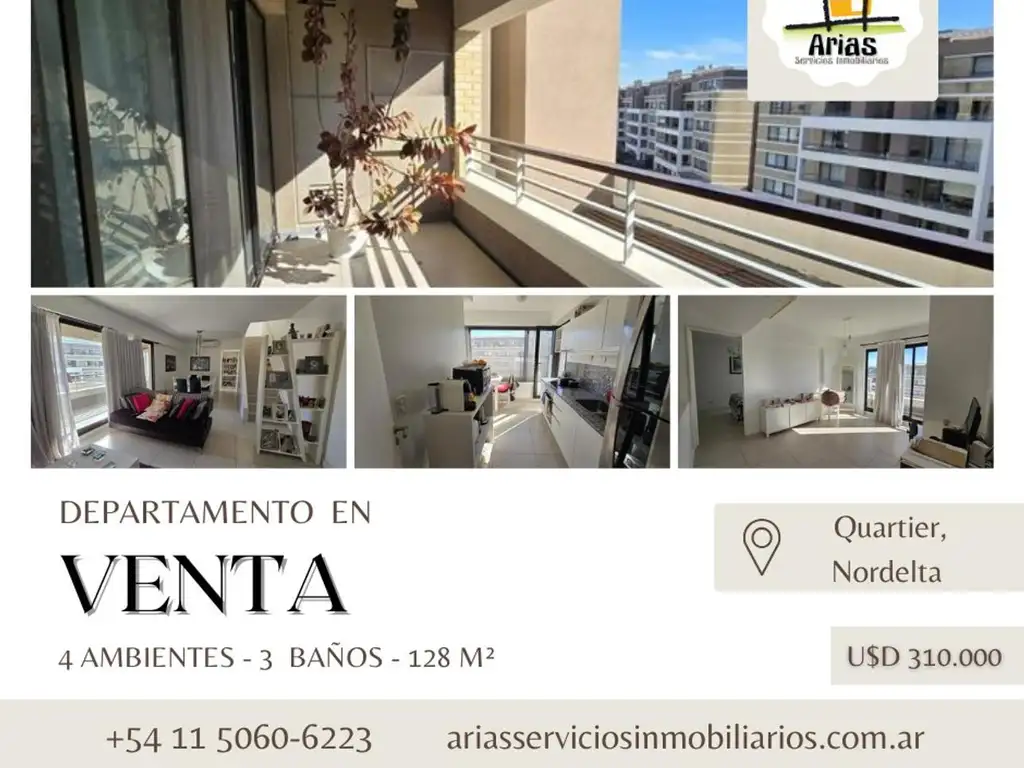 Penthouse 4 Ambientes en Venta - Quartier, Nordelta