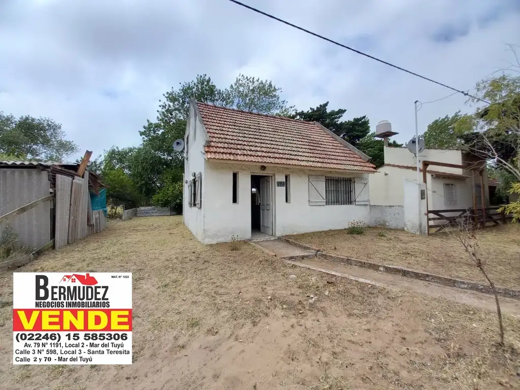 Venta Casa 3 Amb sola en de Lote 312m2. Calle 8 E/69 Y 70 Mar Del Tuyu. Oferta