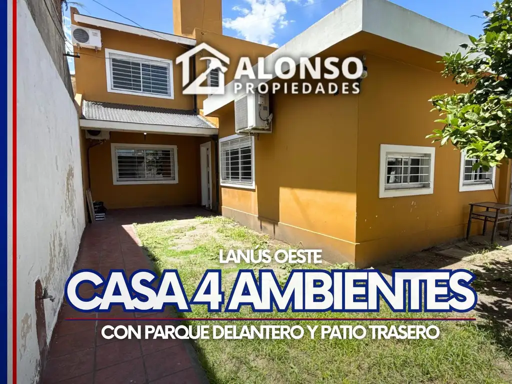 Casa 4 ambientes con Parque en Venta en Lanús Oeste