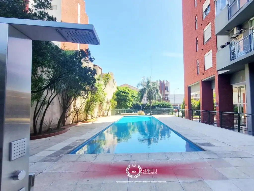 Alquiler departamento 2 ambientes 45M² en San Cristóbal balcón pileta sum amenities solarium jardin