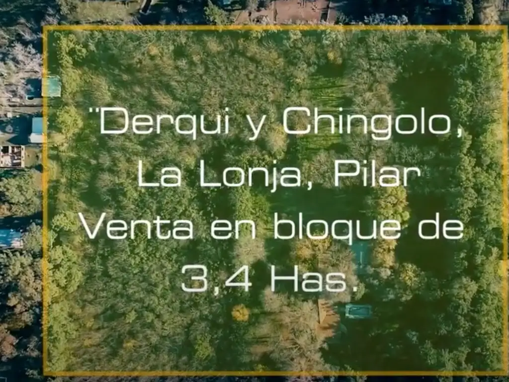 Venta Fracción de 3,4 Hectáreas en Pilar, La Lonja