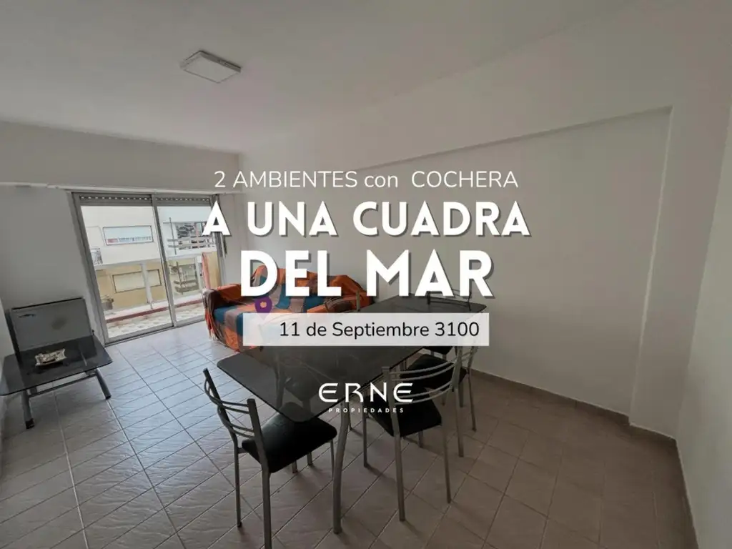 Venta departamento 2 ambientes con cochera La perla INVERSOR