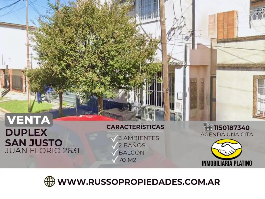 Venta duplex 3 ambientes San Justo