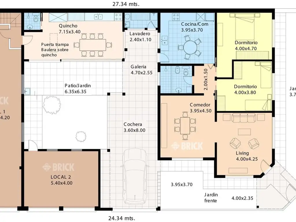 GRAN LOTE EN ESQUINA DE 391 M2 TOTALES - HOY DOS LOCALES   CASA DE 4 AMBIENTES