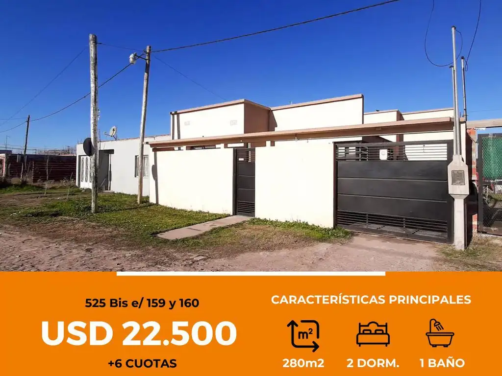 Casa en venta - 3 dormitorios 2 baños - 280mts2 - Manuel B. Gonnet [FINANCIADA]