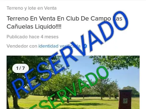Lote En Venta En Club De Campo Las Cañuelas - Foto 0