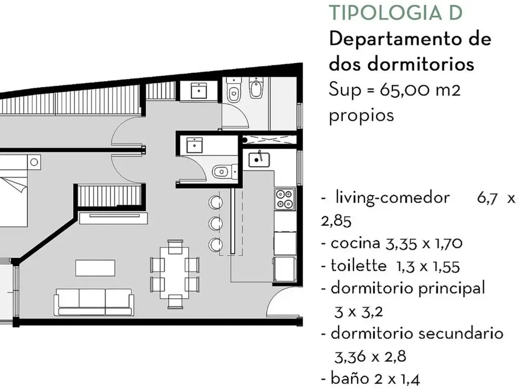 Departamento en el emprendimiento F9