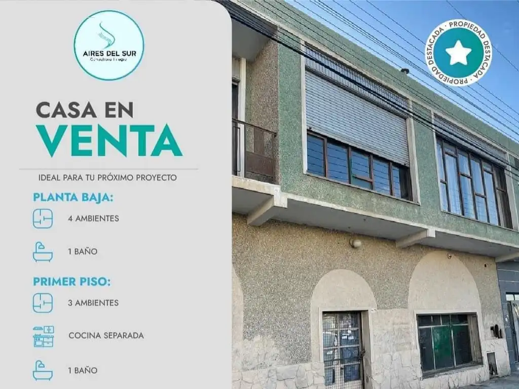 VENTA¨INMUEBLE IDEAL PARA TU PROXIMO PROYECTO-SALON+DEPARTAMENTO