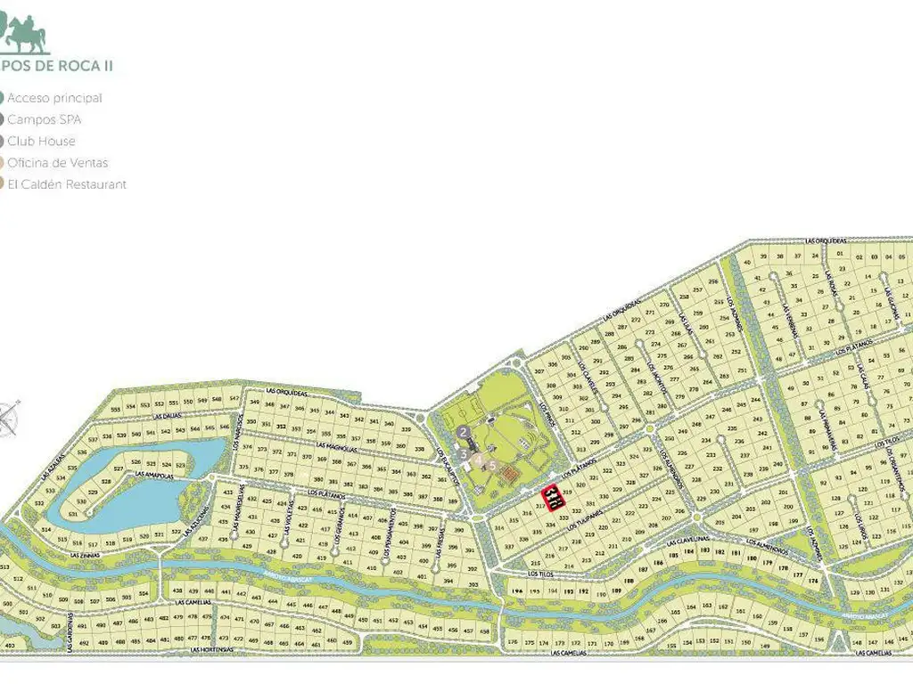 Terreno en venta 2250mts2 totales - Campos de Roca II