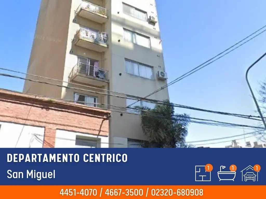 Departamento Alquiler monoambiente, Contrafrente, 34m2, Angel Delia