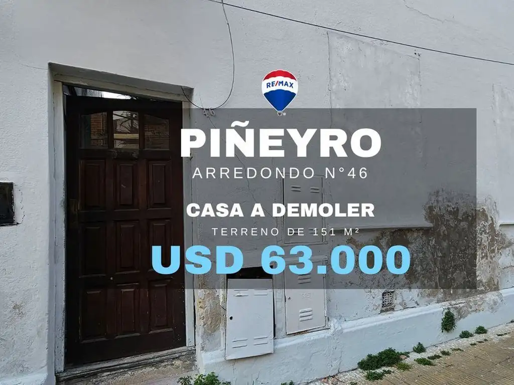 VENTA CASA EN PIÑEYRO AVELLANEDA