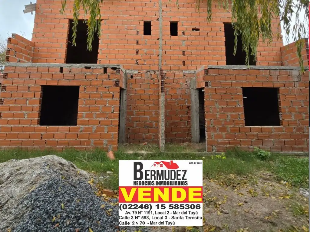 Venta Duplex 4 Amb, Financiado en calle 60 e/ 5y 6 Mar Del Tuyu