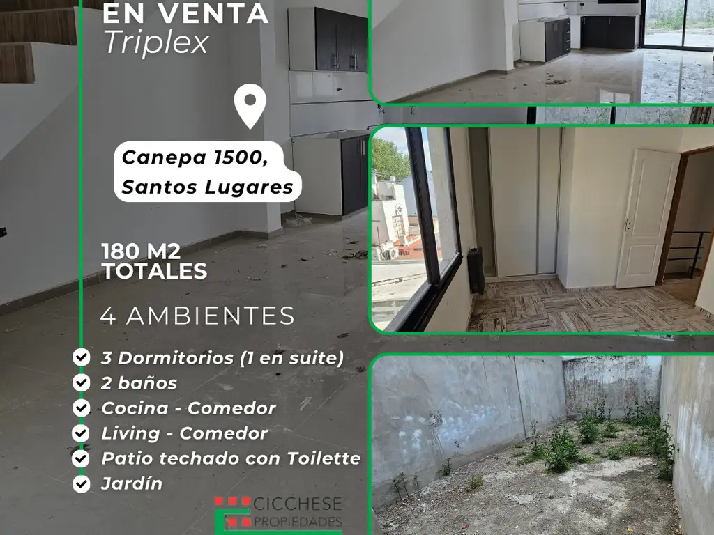 Hermoso Triplex a estrenar - Con patio y jardín - Muy luminosos - 2 unidades disponibles