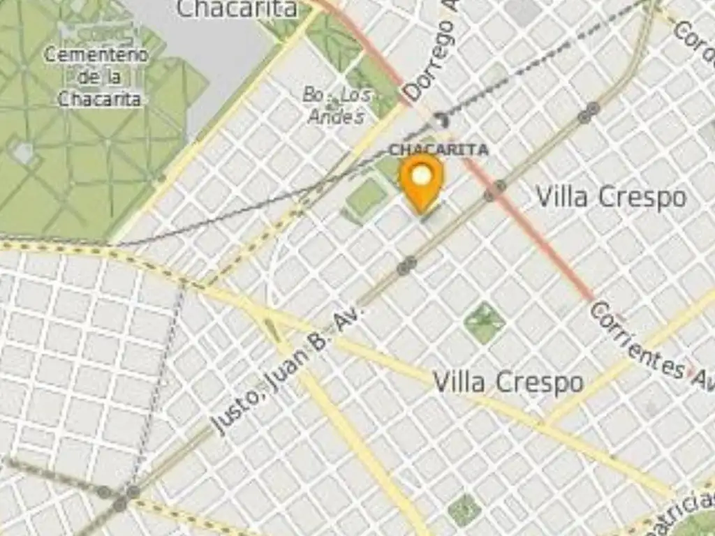 Terreno a la venta en Villa Crespo de 8.66 x 21