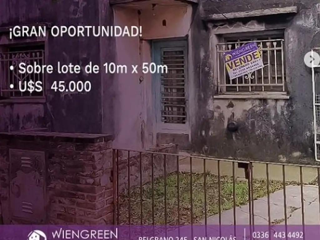 Vendo casa a reciclar