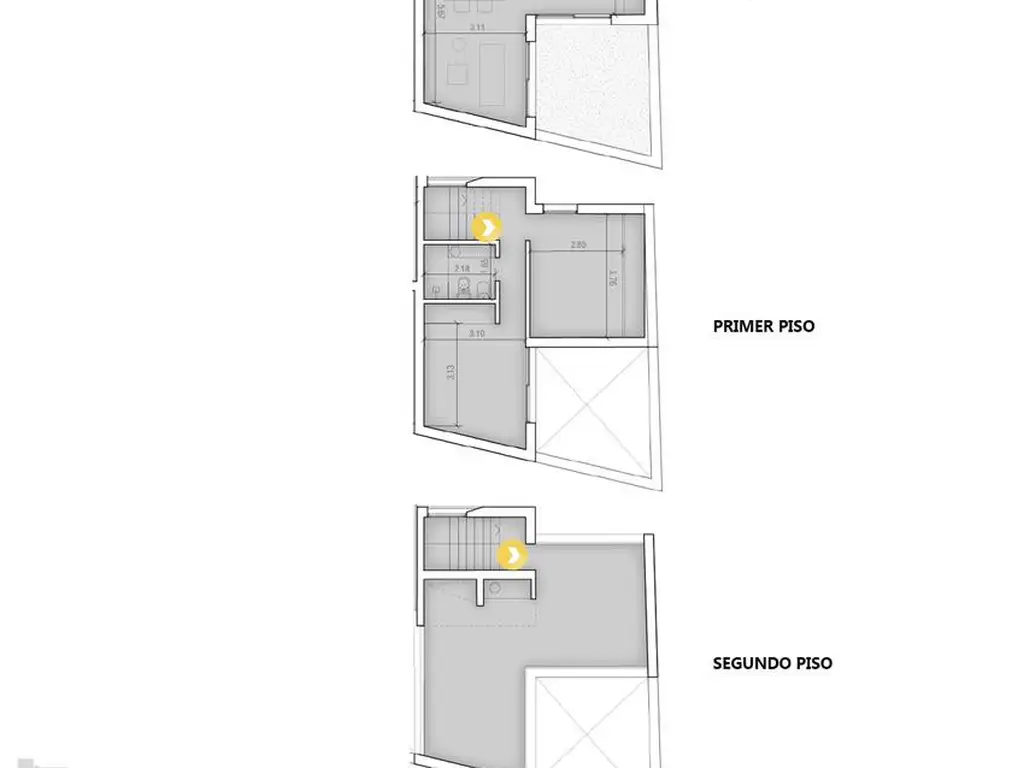 Triplex 2 dormitorios en venta, Patio exclusivo, Terraza - Centro, Rosario