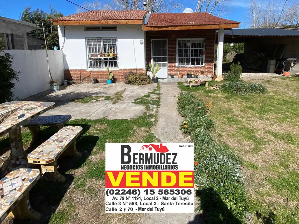 Venta casa de 4 ambientes con cabaña y depto a reconstruir en calle 71 entre 8 y 9 Mar del Tuyu