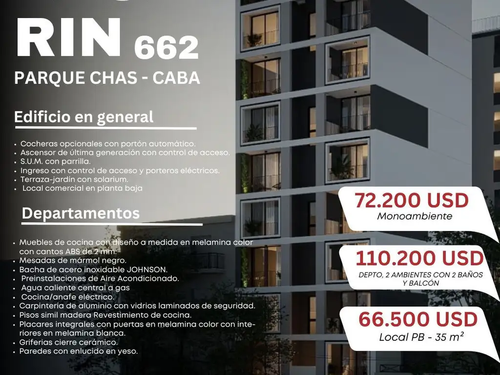 Departamento - Venta - Argentina, Capital Federal - Chorroarin 600