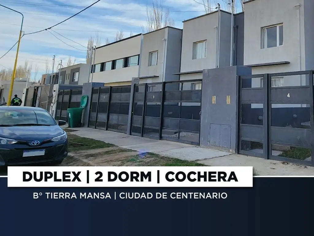 VENTA! DUPLEX 2 DORM | B TIERRA MANSA | CENTENARIO