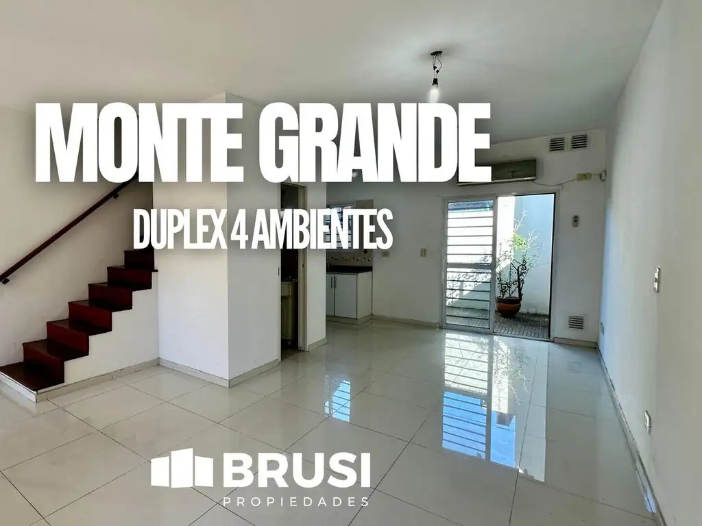 Dúplex 4 ambientes con cochera en venta en Monte Grande