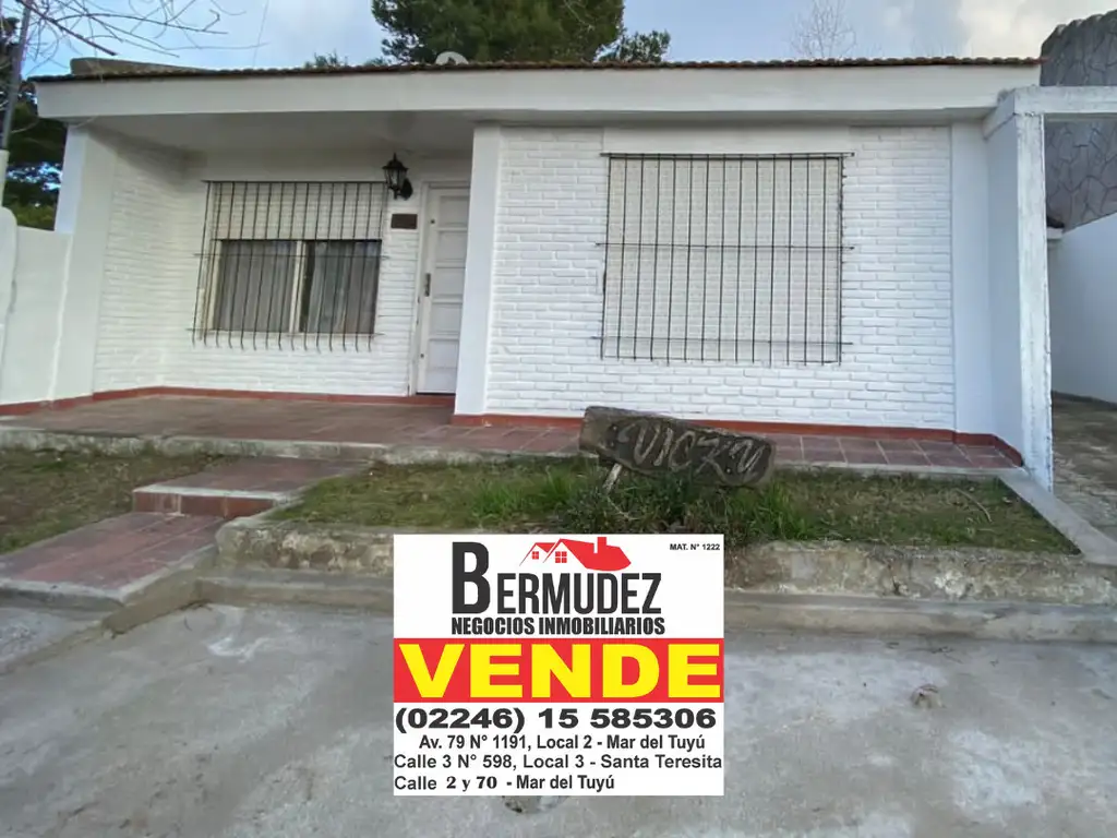 Casa venta 5 ambientes Mar del tuyu calle 95 entre 8 y 9