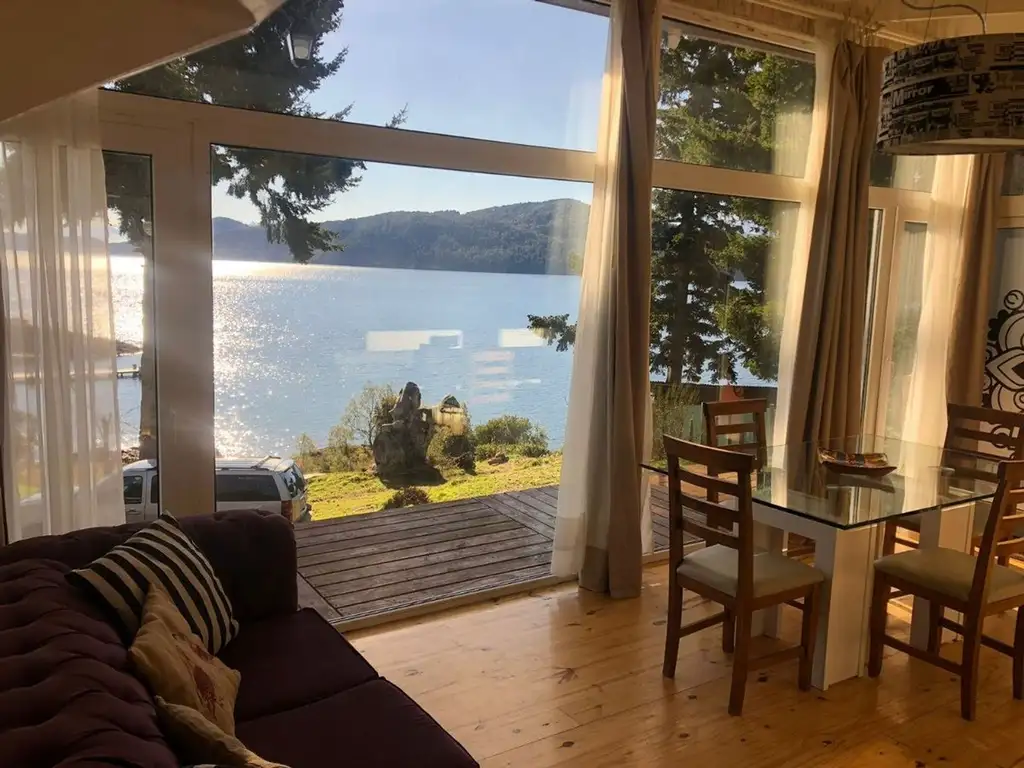 Alq. Cabaña con costa de lago Bariloche para 4 pax