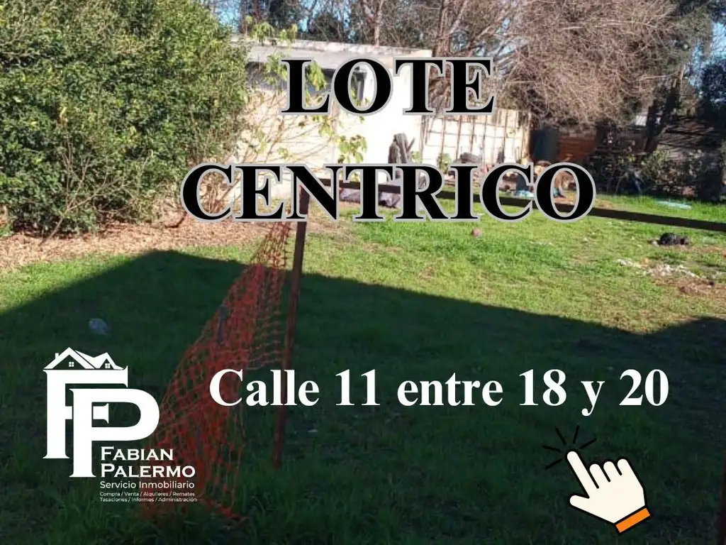 Lote sobre calle 11 entre 18 y 20